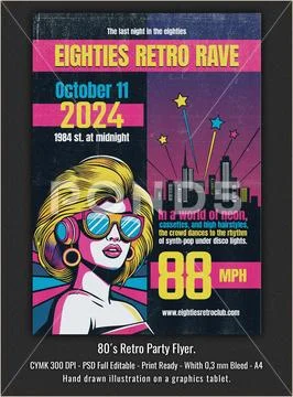 PSD poster template Plantilla PSD