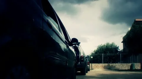 Psd Security contractor get out of the car Stock-Footage 22238647