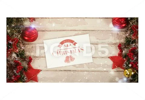 PSD template of Santa letter on wooden plank PSD-sjabloon
