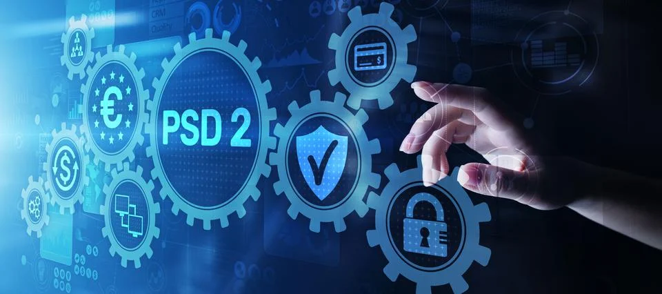 PSD2 Payment Services Directive Open Banking Payment service provider security Stock Photos
