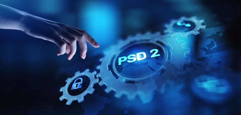 PSD2 Payment Services Directive Open Banking Payment service provider securit Stock Photos
