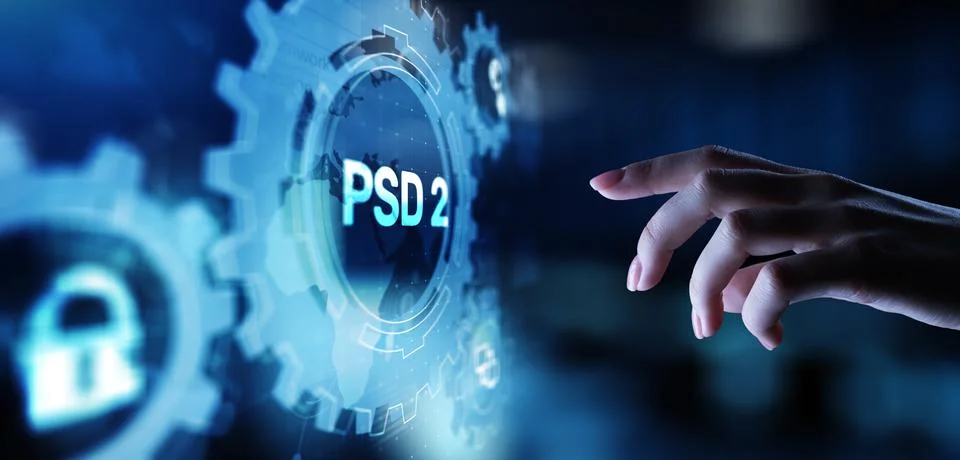 PSD2 Payment Services Directive Open Banking Payment service provider securit Stock Photos