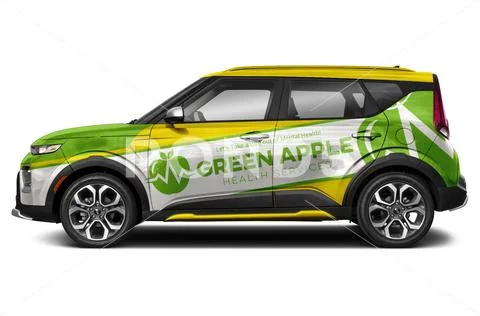 PSDCar Wrap Mockup - Kia Soul PSD Template