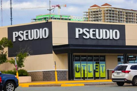 PSEUDIO Storefront. PSEUDIO a clothing store for men and women, HALIFAX, CANADA Stock Photos