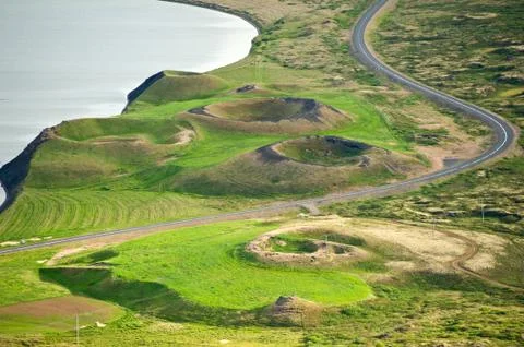 Pseudocraters Foto stock