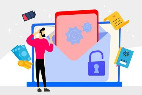 Pseudonymisation Concept Illustration Illustrazione stock