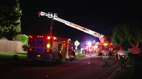 PSFR Fire Trucks Stock Footage 936847