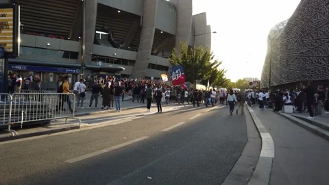 PSG SUPPORTERS Stock Footage 162021406