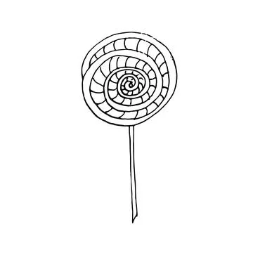 Psichodelic candy isolated Stock Illustration