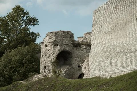 Pskov. St. Varlaam corner tower Foto stock