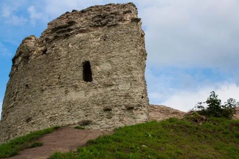 Pskov. St. Varlaam corner tower Stock Photos