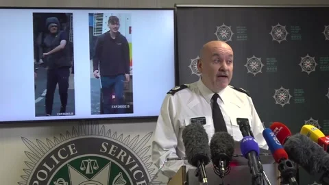 PSNI condemns those "stirring up young people" after second night of protests Stock Footage 336726663