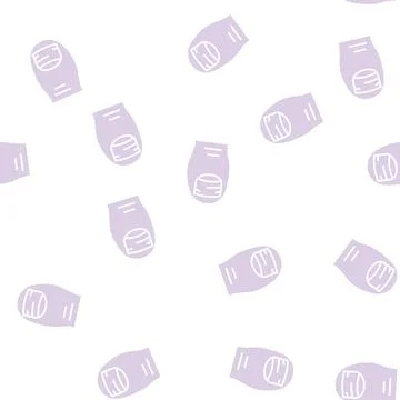 Psoriasis nail disease glyph seamless pattern Stock Illustration