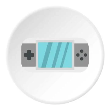 PSP icon circle Stock Illustration