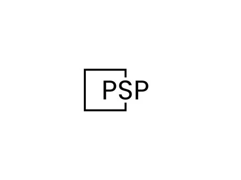 PSP letter initial logo design vector illustration Stock Illustration