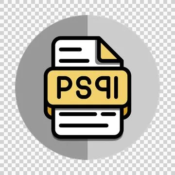 Psql file type flat icon. document and files extension symbol icon.  스톡 일러스트