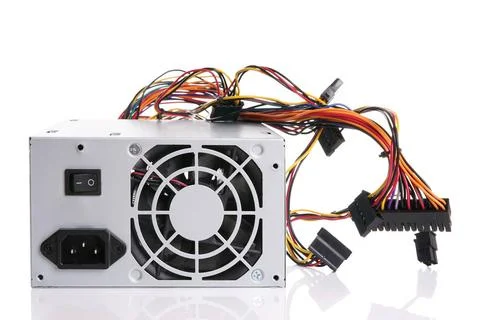 PSU power supply unit for computer PSU power supply unit for computer on w... Foto stock