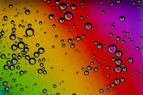 Psycedelic Oil Drops Stock Photos