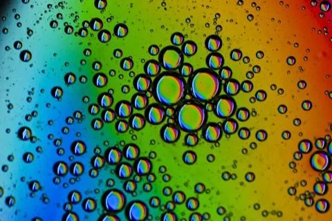 Psycedelic Oil Drops Stock Photos