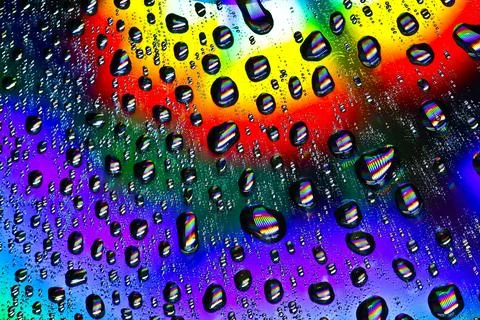 PsycedelicWaterdrops Stock Photos