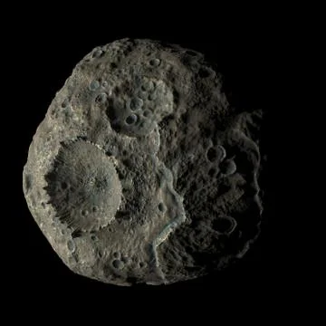 Psyche asteroid, 3d rendering Stock Illustration