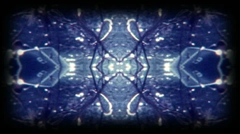 Psyched Out Trance Mirror Background Abstraction 03 - Super8 Film Stock Footage 11399554