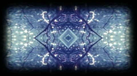 Psyched Out Trance Mirror Background Abstraction 02 - Super8 Film Stock Footage 11399561