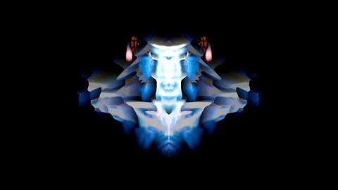 Psychedelic 4 vj loop Stockbeeldmateriaal 92749525