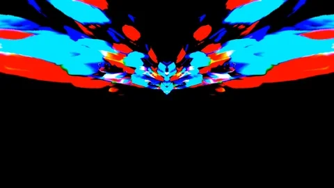 Psychedelic 5 vj loop Stockbeeldmateriaal 92749479