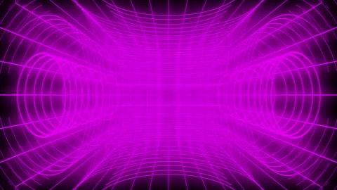 Psychedelic 80's Retro Kinetic Grid Tunnel Graphic Animation Loop Stock Footage 260505850