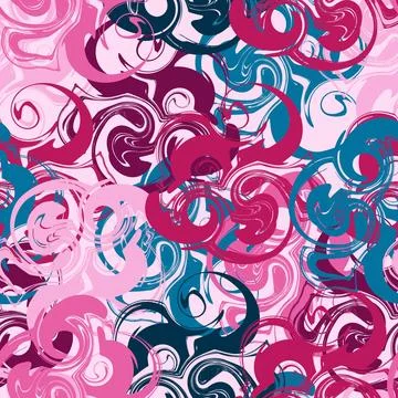 Psychedelic abstract background, mixed acrylic paint marble texture, colorful Illustrazione stock