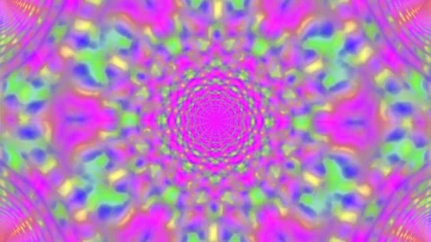 Psychedelic Abstract Background with Swirling Vibrant Color Pattern Loop Stock Footage 337657005
