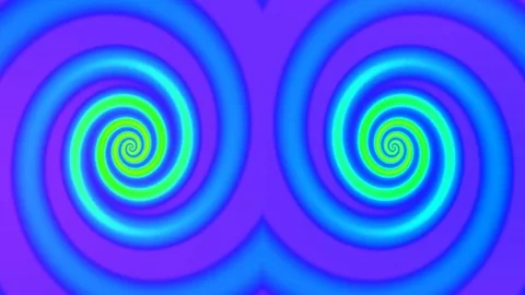 Psychedelic abstract blue swirl vortex background digital energy loop Stock Footage 339793625
