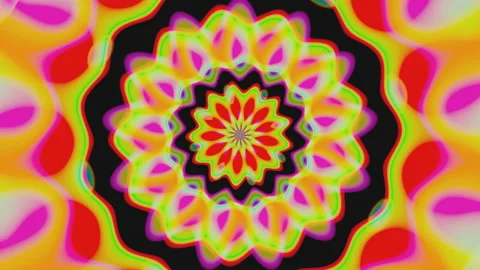 Psychedelic abstract color looped background. Vj loop. Rendering. Stock Footage 197464426