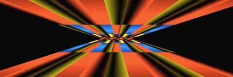 Psychedelic Abstract Color Striped Op Art Seamless Loop Stock Footage 341394961