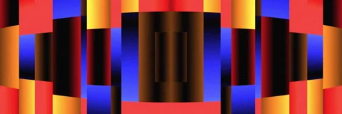 Psychedelic Abstract Color Striped Op Art Seamless Loop Stock Footage 341394974