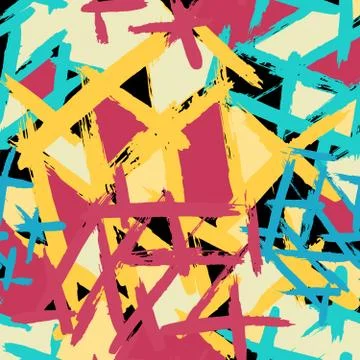 Psychedelic abstract colored graffiti background Stock Illustration