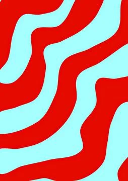 Psychedelic abstract curved background for print on textiles, wrapping paper Stock Illustration