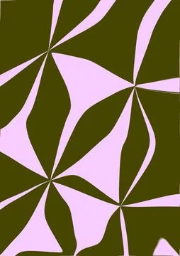 Psychedelic abstract curved background for print on textiles, wrapping paper Stock Illustration