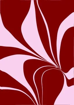 Psychedelic abstract curved background for print on textiles, wrapping paper Illustrazione stock