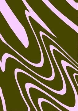 Psychedelic abstract curved background for print on textiles, wrapping paper Stock Illustration