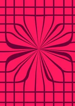 Psychedelic abstract curved background for print on textiles, wrapping paper Stock Illustration