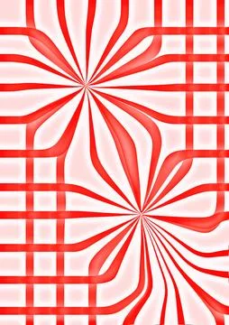 Psychedelic abstract curved background for print on textiles, wrapping paper Stock Illustration