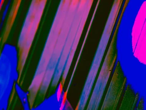 Psychedelic Abstract Dark Blue Background Diagonal Paint Smear Red Green Pi.. Stock Photos