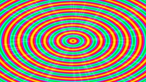 Psychedelic Abstract Energy Rings Pattern Background Video Loop Stock Footage 339778959