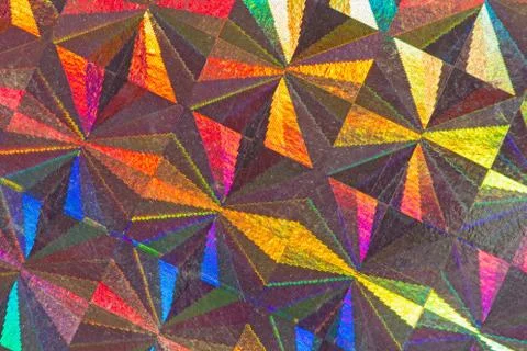  Psychedelic abstract formed by light reflecting off a textured metal surface Stock Photos
