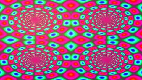 Psychedelic abstract geometric pattern background, vibrant hypnotic color d.. Stock Footage 336887152