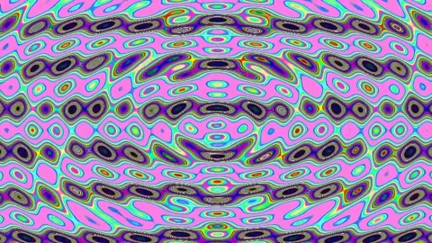 Psychedelic abstract geometric pattern background with vibrant flowing wave.. Stock Footage 337164377