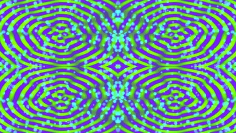 Psychedelic abstract geometric pattern with vibrant colors and repeating op.. Stock Footage 337655164