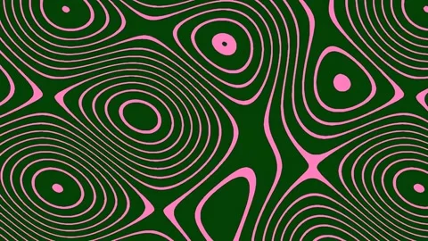 Psychedelic abstract geometric seamless wave pattern in emerald and vibrant.. Stock Footage 341059797